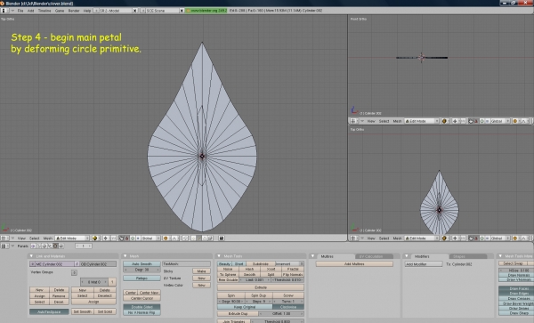 Creation of clover: Step 4